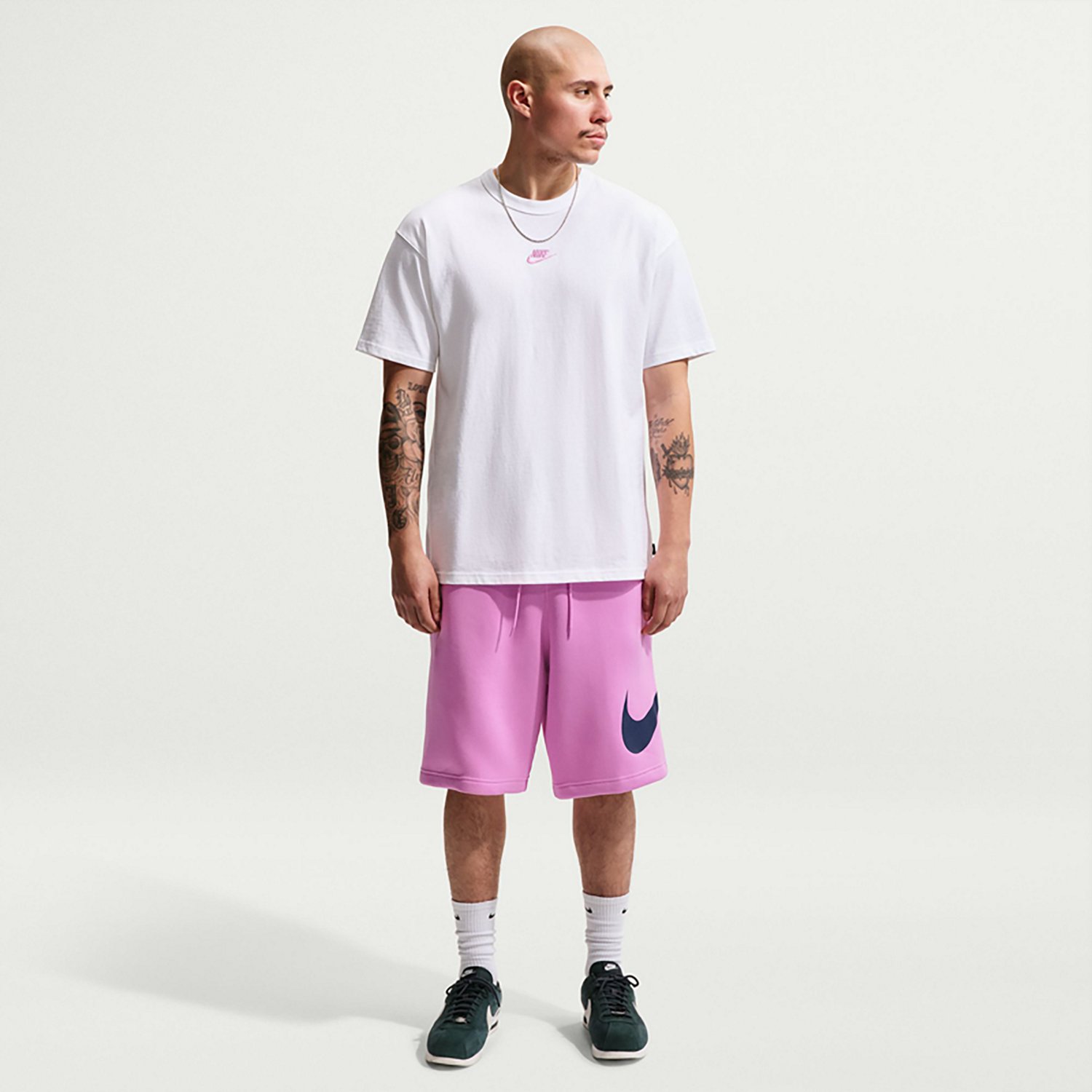 Nike Men's Club Brushed Fleece Graphic Shorts 7 in. - view number 2