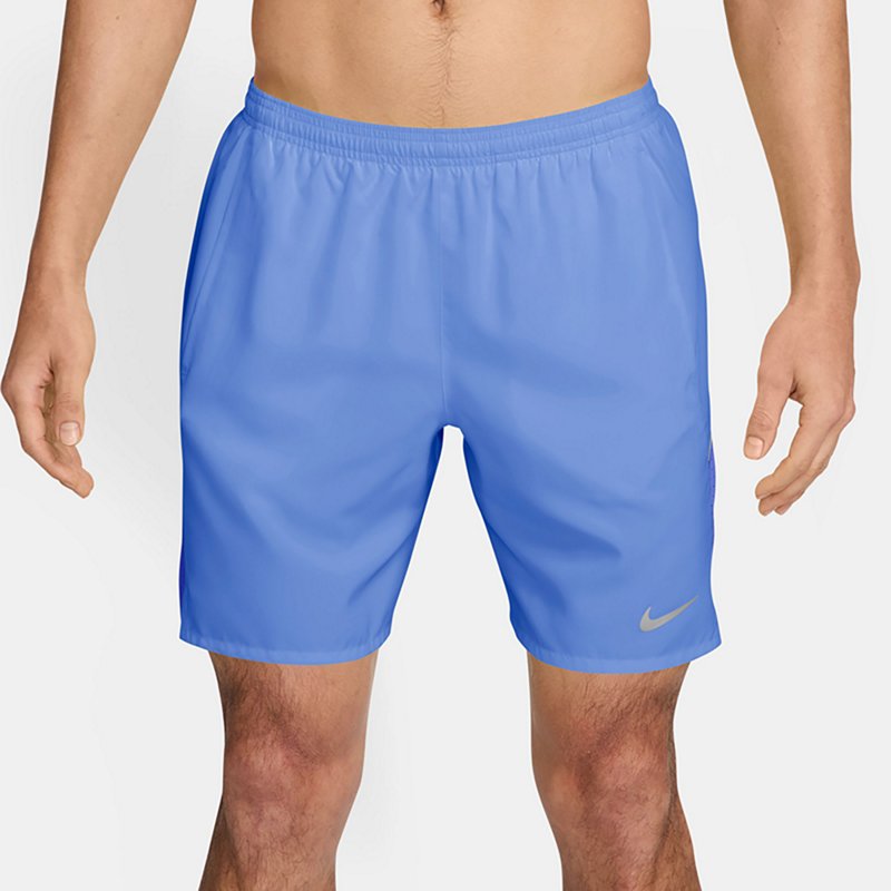Nike Men's Dri-FIT Miler 7" Brief-Lined Running Shorts, Large, Royal Pulse