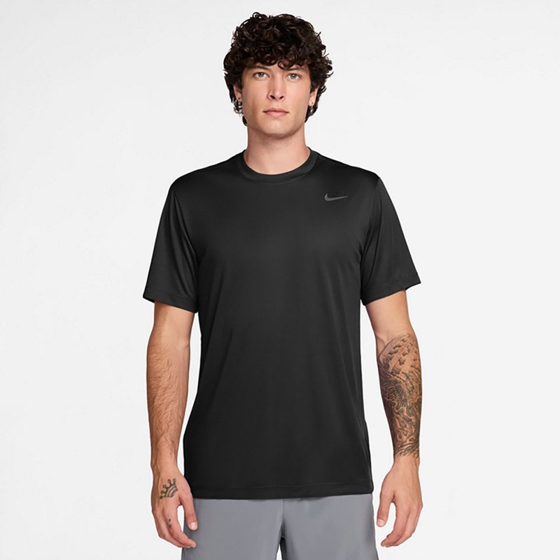 Nike Dri Fit Mens Crew Neck Short Sleeve Quick Dry Active T-Shirt, Xx-large, Black