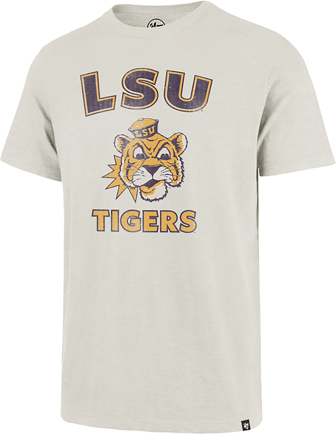 '47 Men's LSU Tigers Swingin Distressed Scrum Short Sleeve T-shirt