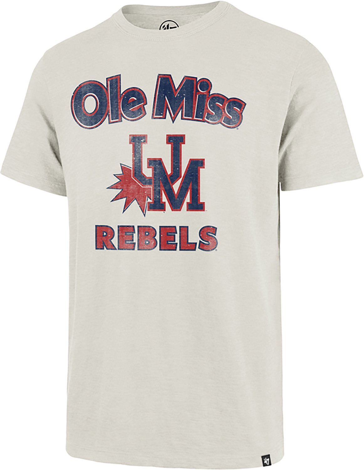 '47 Men's Ole Miss Rebels Swingin Distressed Scrum Short Sleeve T-shirt