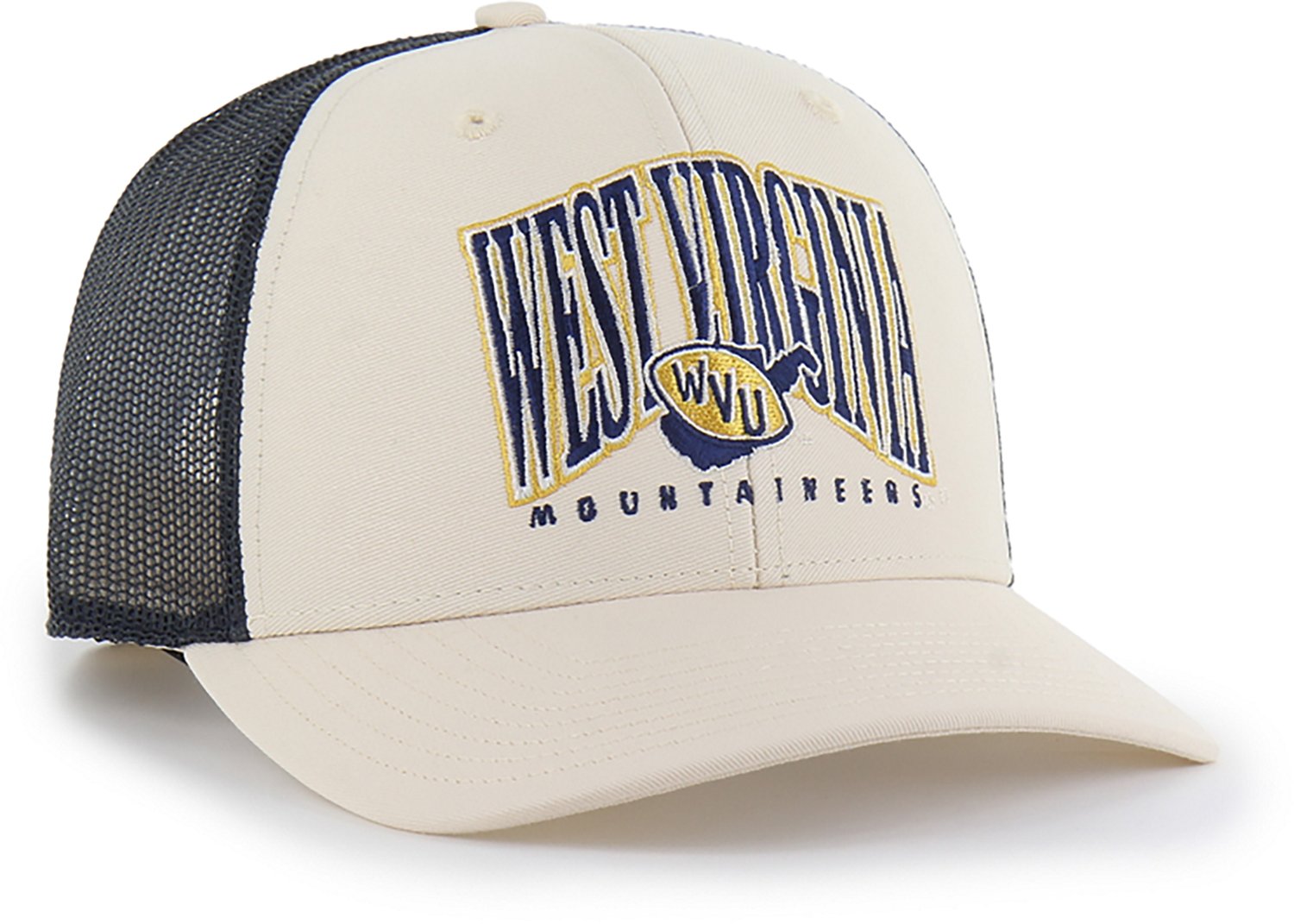 '47 West Virginia University Vault Logo Drawbridge Trucker Cap - view number 2
