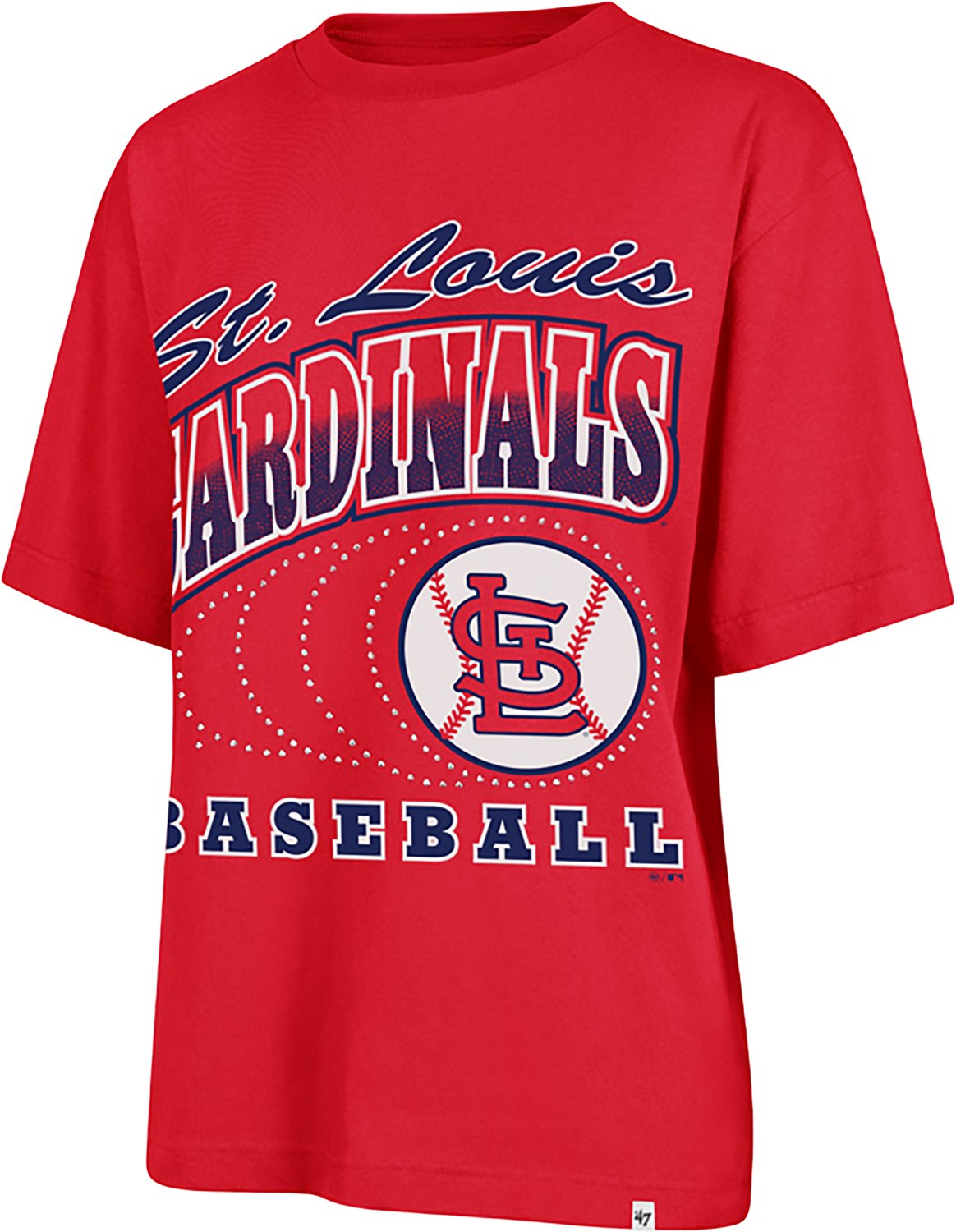 '47 St. Louis Cardinals Women's Shimmer Shot Foundation Graphic T-shirt