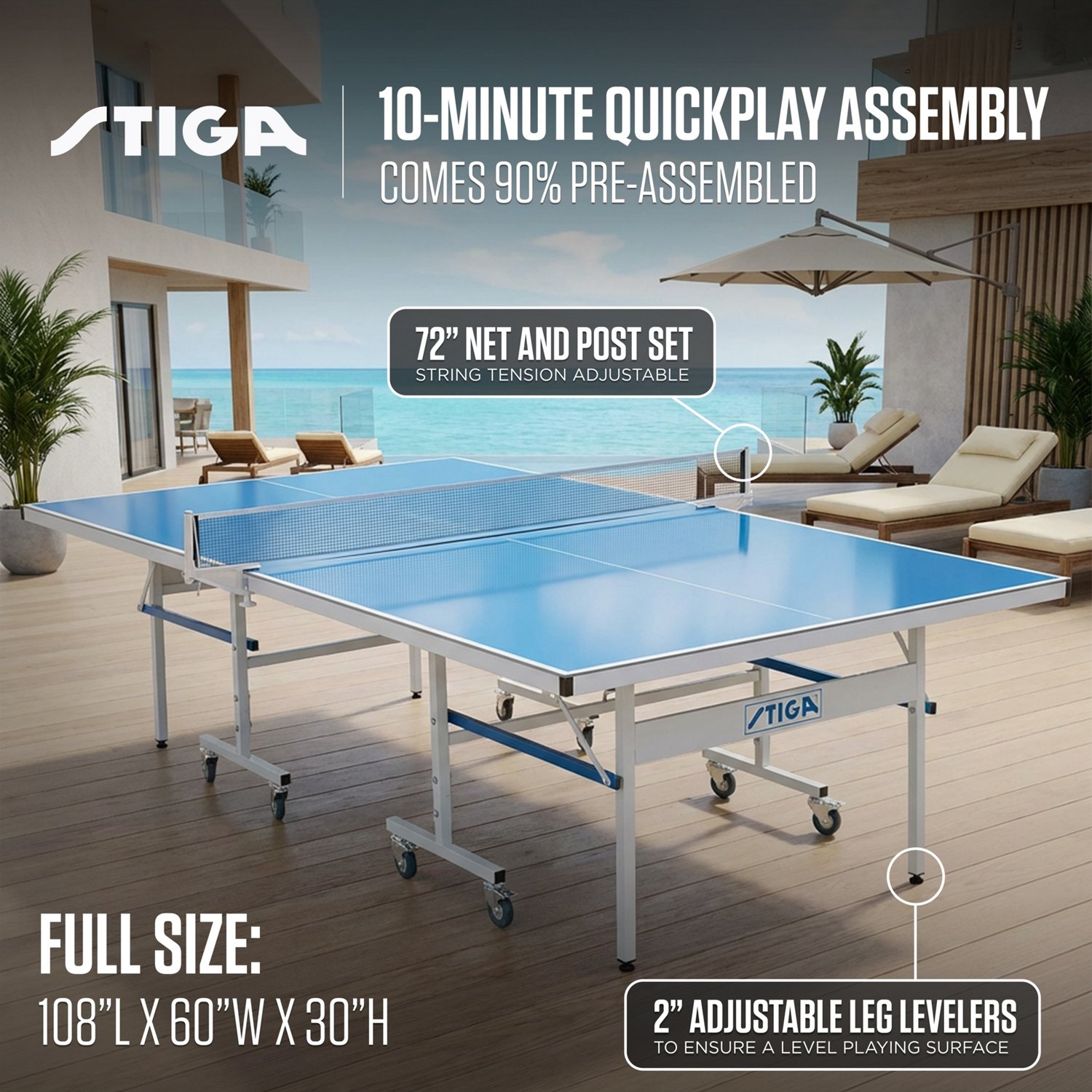 STIGA XTR Indoor/Outdoor Table Tennis Table - view number 5