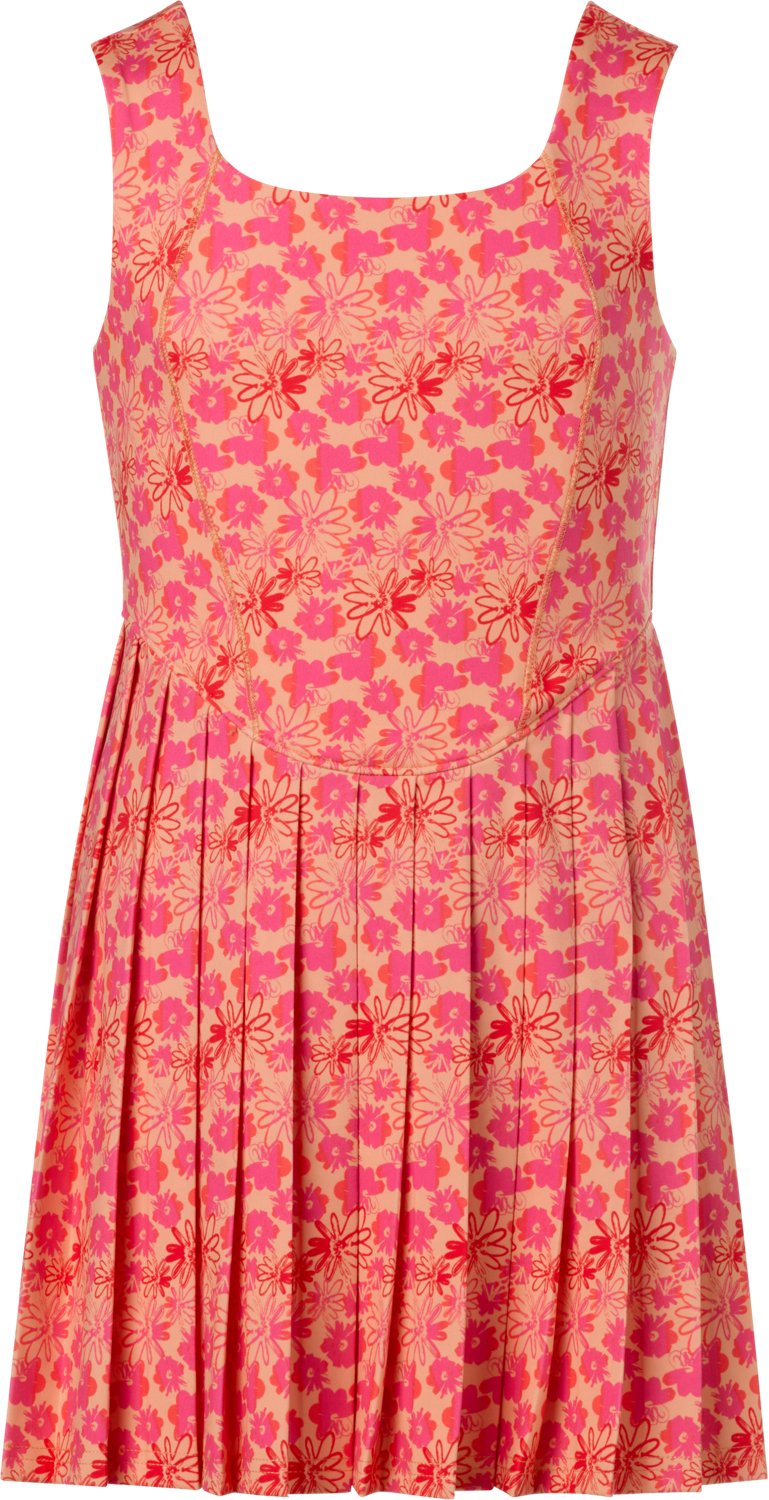 BCG Girls' Swing Pleated Print Cami Dress