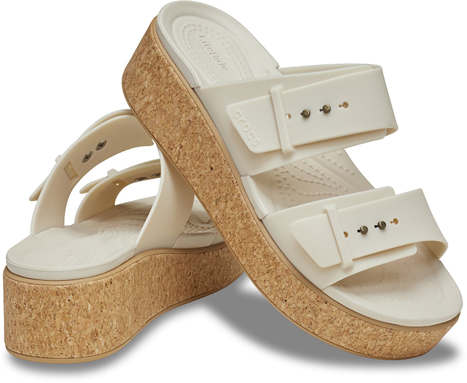 Crocs Women's Brooklyn Cork Buckle Sandals - view number 6