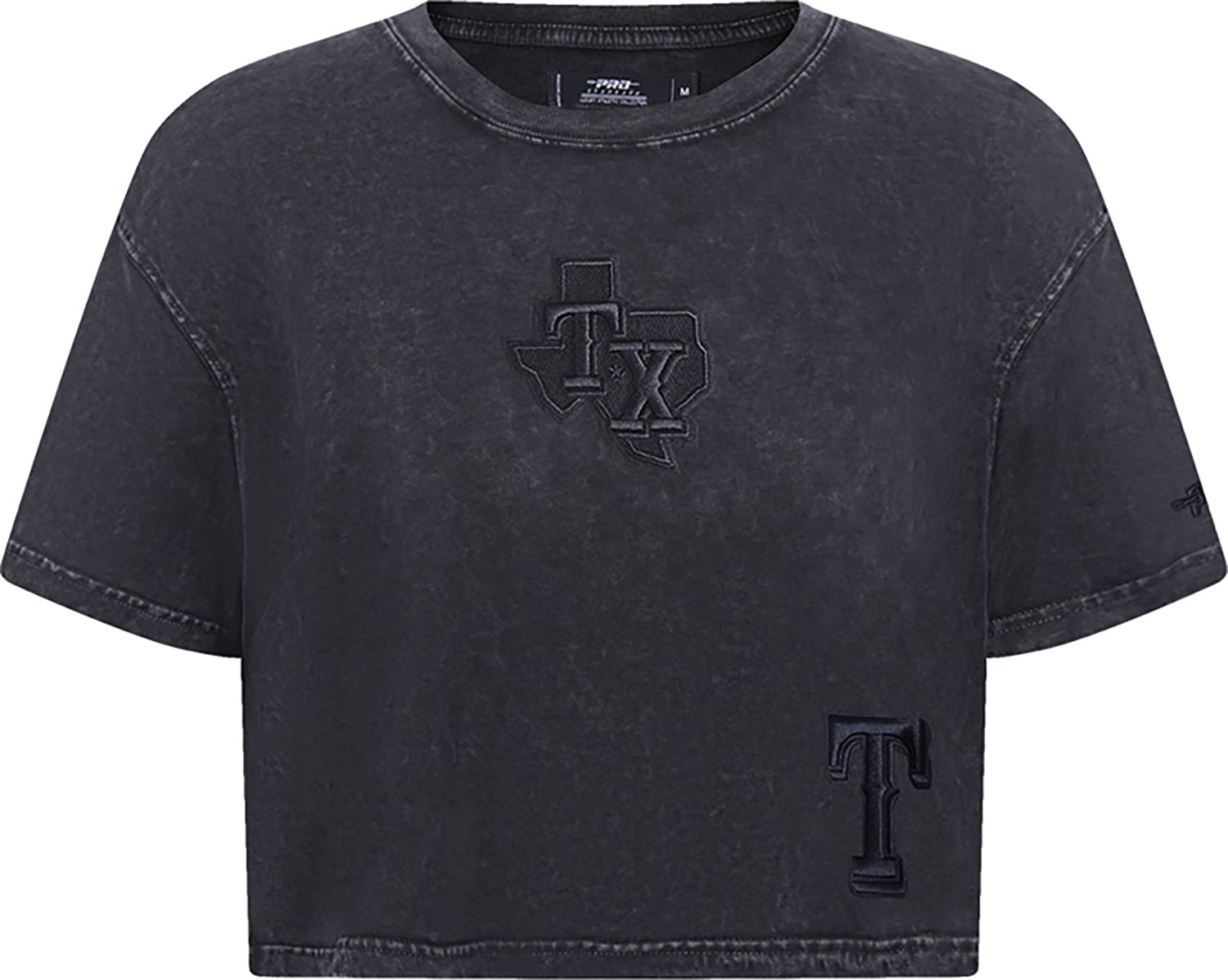 Pro Standard Women's Texas Rangers Washed Classic Enzyme Wash Short Sleeve Boxy T-shirt