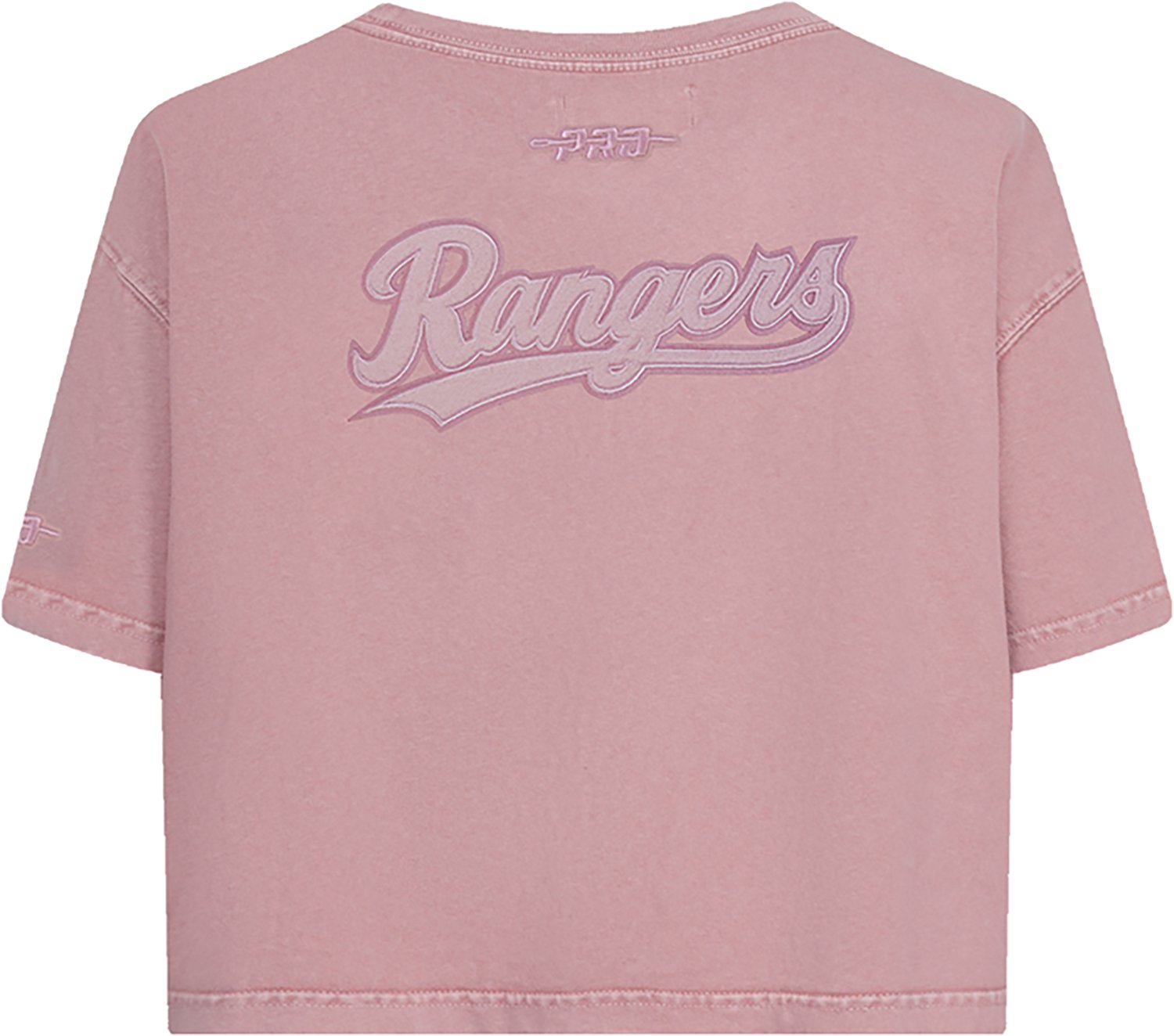 Pro Standard Women's Texas Rangers Washed Classic Enzyme Wash Short Sleeve Boxy T-shirt - view number 2