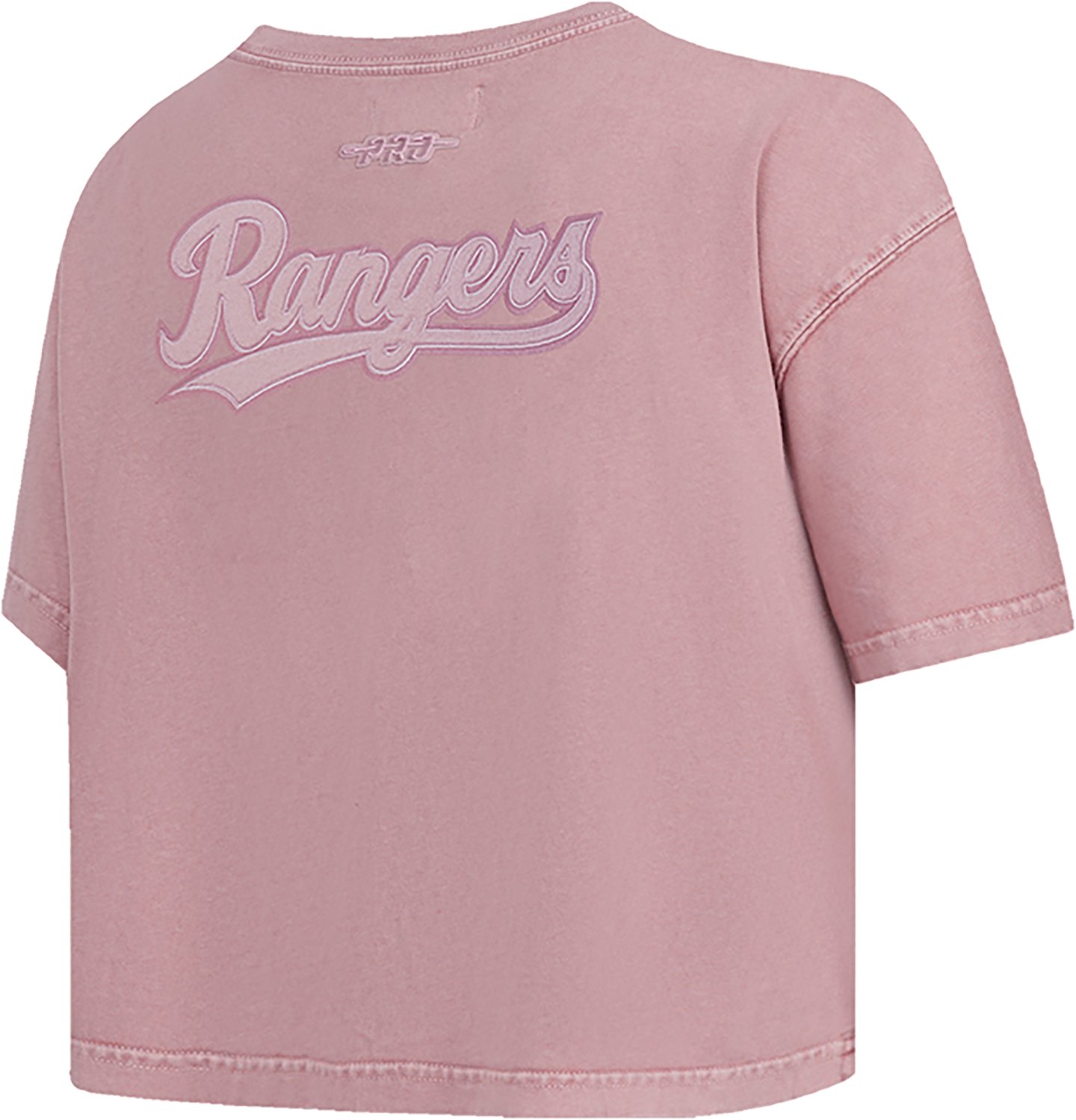 Pro Standard Women's Texas Rangers Washed Classic Enzyme Wash Short Sleeve Boxy T-shirt - view number 4