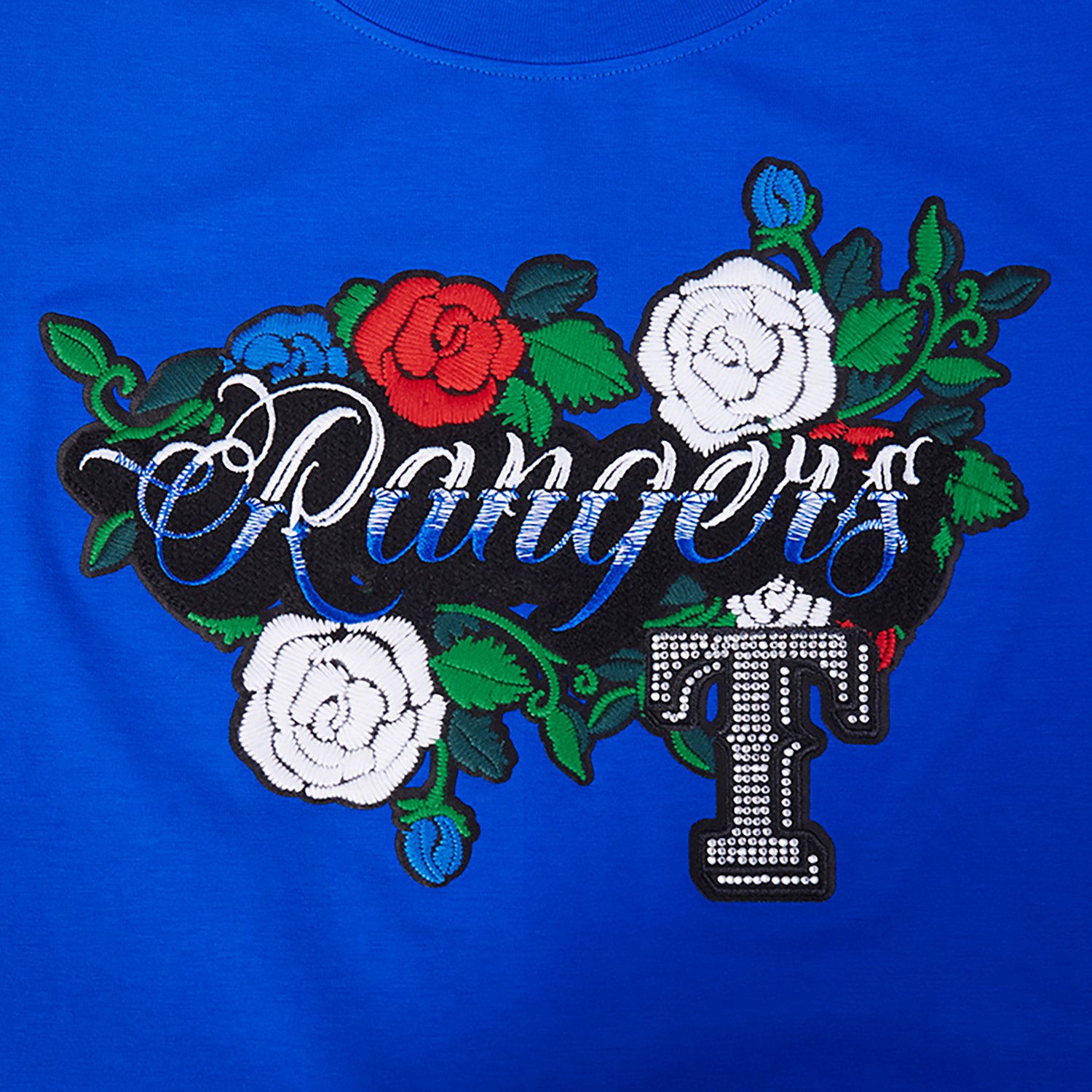 Pro Standard Women's Texas Rangers Ink and Bloom Baby Doll Short Sleeve T-shirt - view number 5