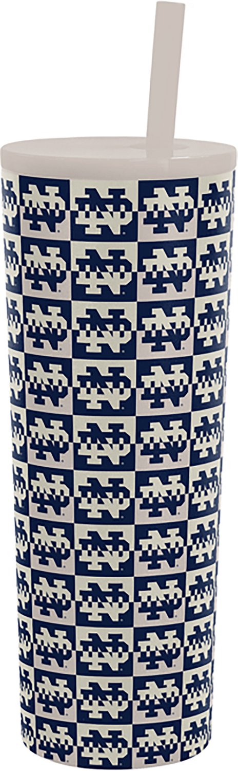 Logo Brands University of Notre Dame Gridiron 30 oz Straw Tumbler - view number 2