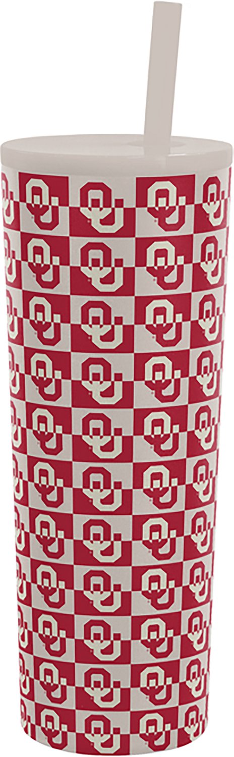 Logo Brands University of Oklahoma Gridiron 30 oz Straw Tumbler - view number 2