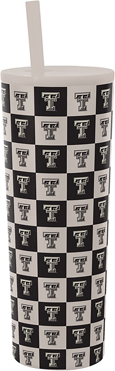 Logo Brands Texas Tech University Gridiron 30 oz Straw Tumbler