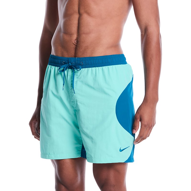 Nike Men's Fully Lined 7" Volley Swim Trunks, XXL, Bleached Turq
