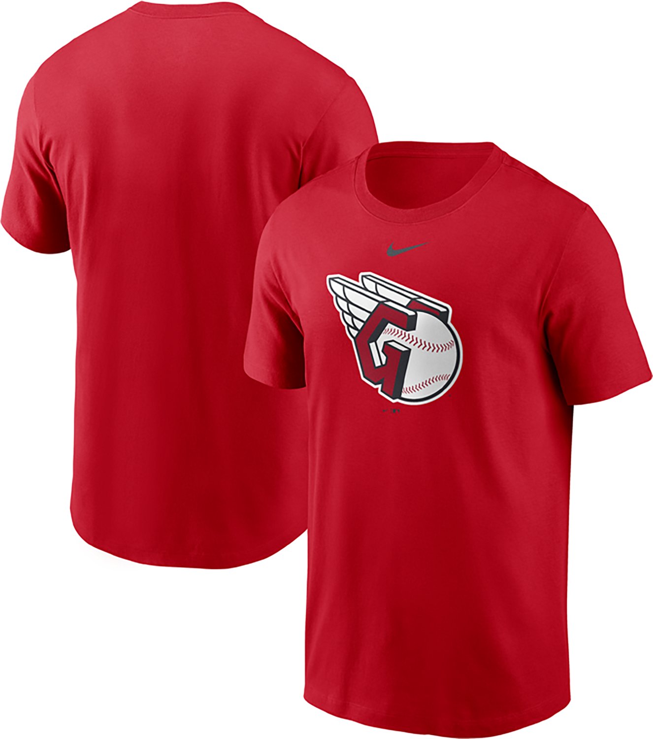 Nike Men's Cleveland Guardians Large Team Logo T-Shirt - view number 3