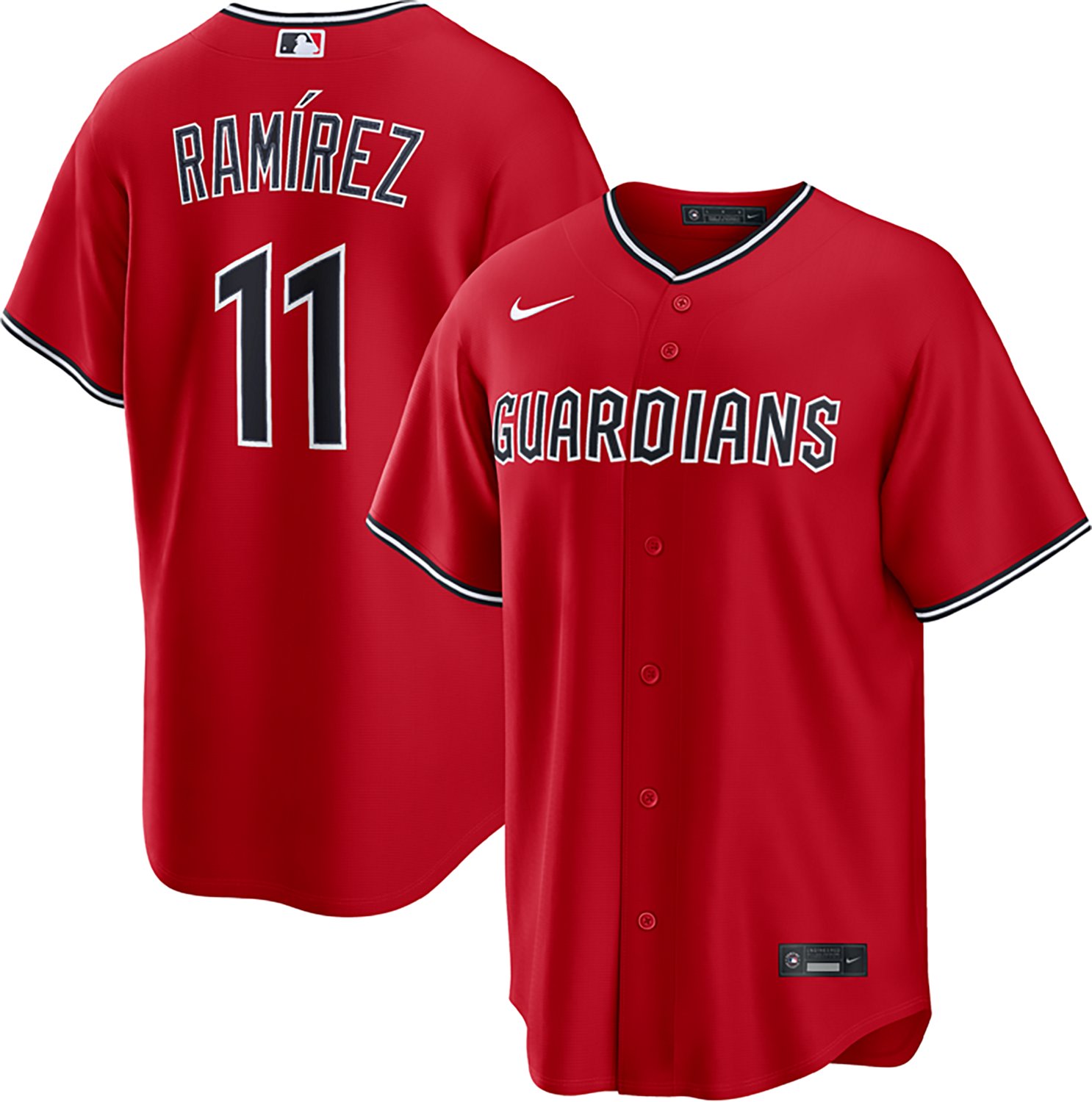 Nike Men's Cleveland Guardians Alt 2 Limited Jose Ramirez N&N Jersey - view number 3