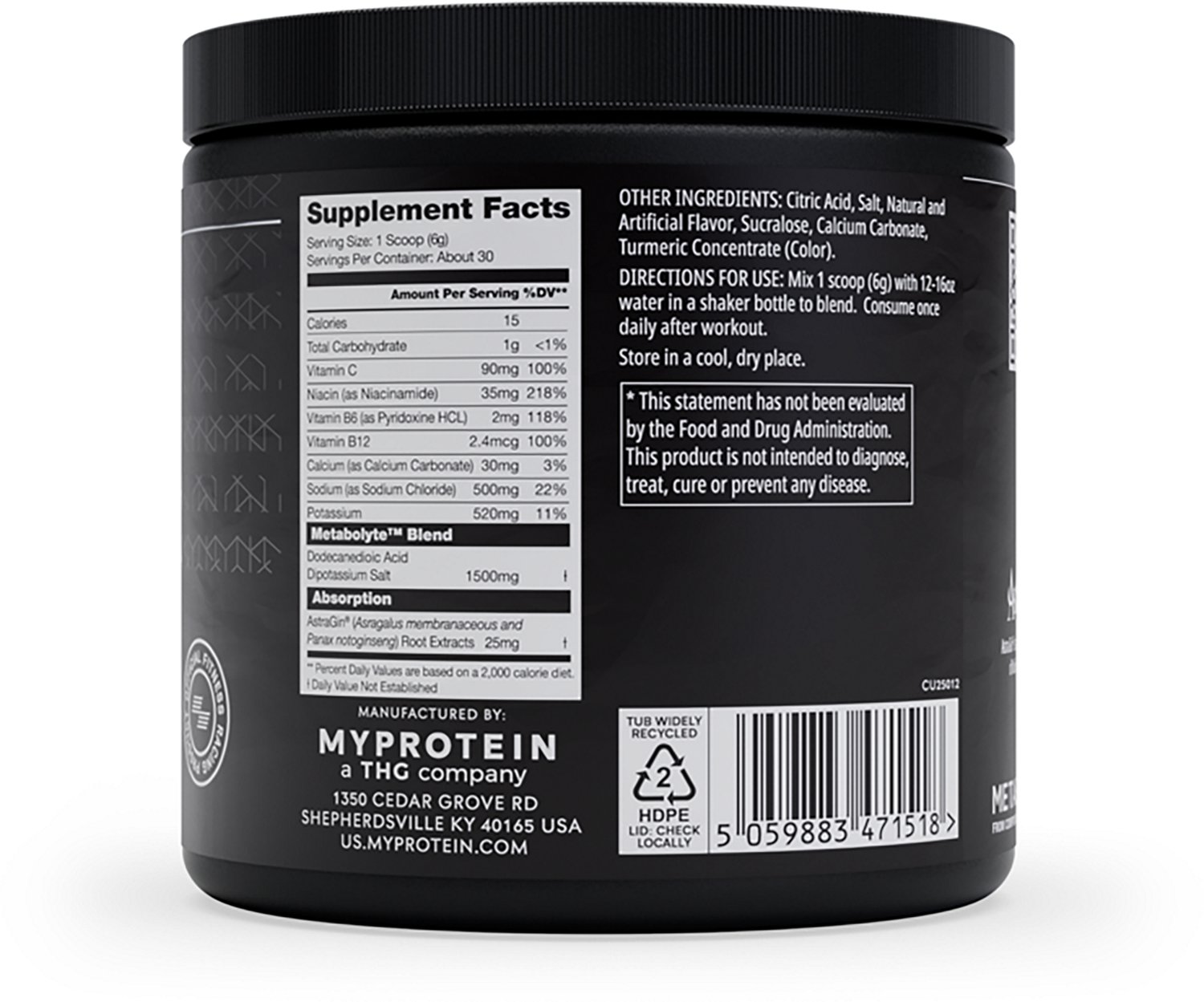 MyProtein HYROX THE Electro Hydration Mix - 30 servings - view number 2