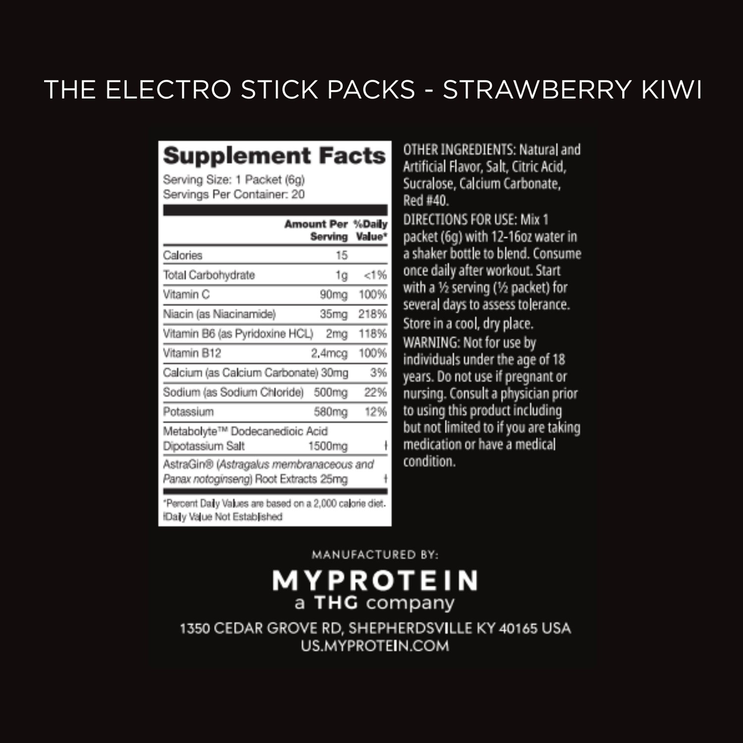 MyProtein HYROX THE Electro Sticks Variety Pack - 20 servings - view number 3