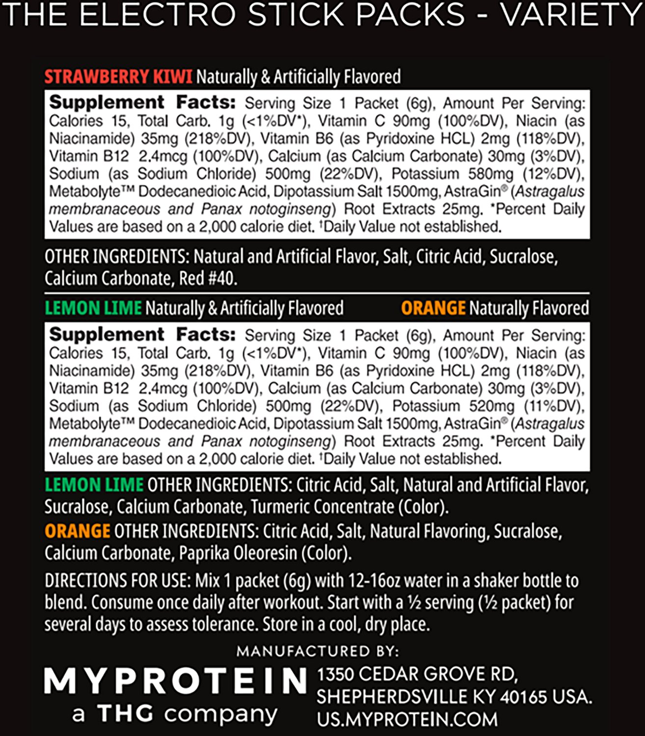 MyProtein HYROX THE Electro Sticks Variety Pack - 20 servings - view number 5