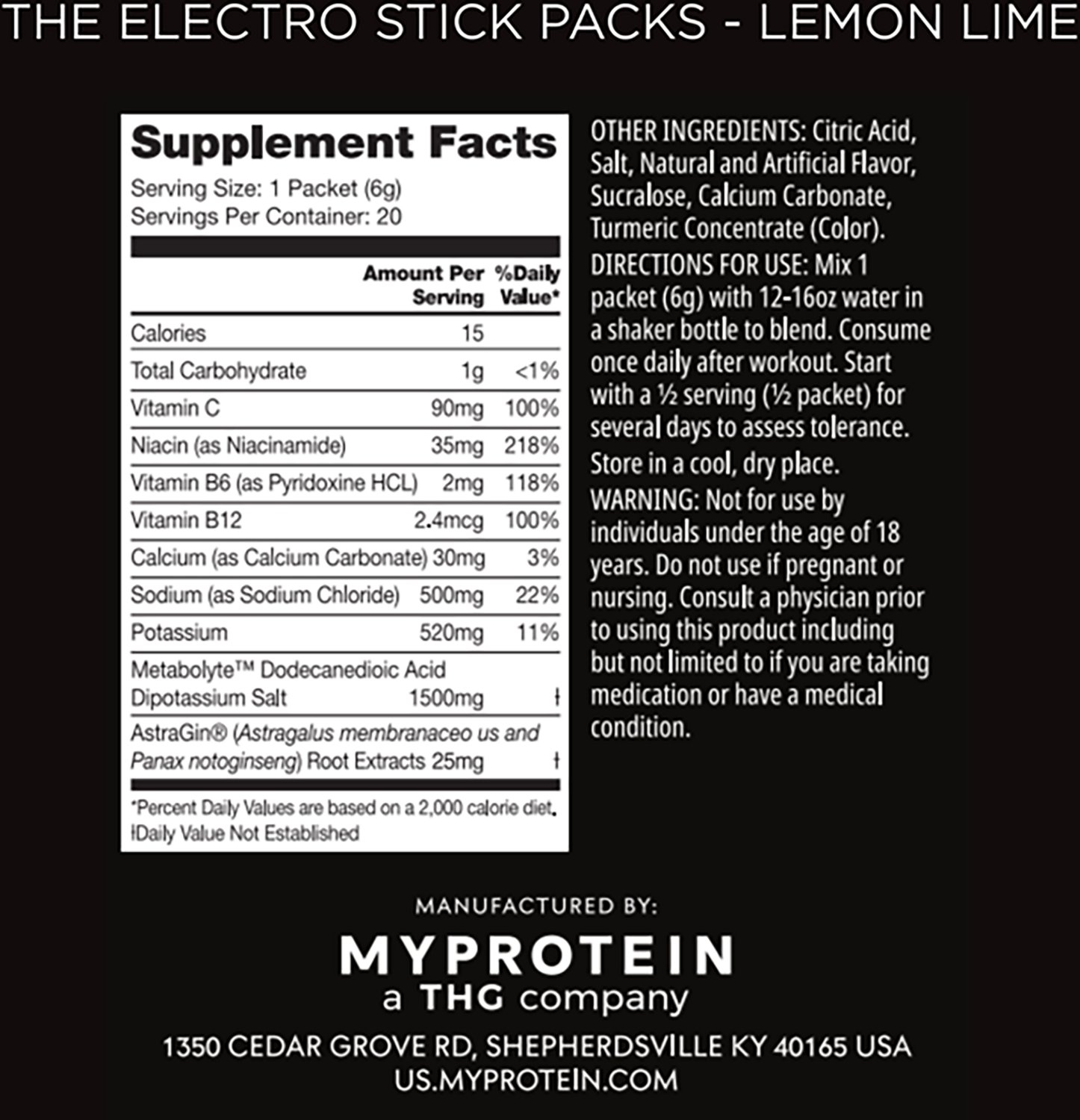 MyProtein HYROX THE Electro Sticks Variety Pack - 20 servings - view number 3