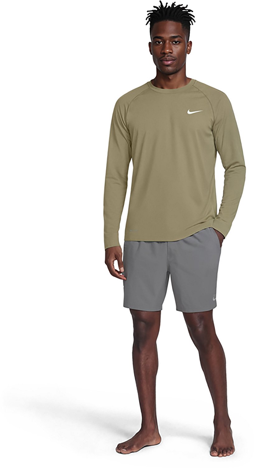Nike Men's Essential Long Sleeve Hydroguard Rash Guard - view number 6
