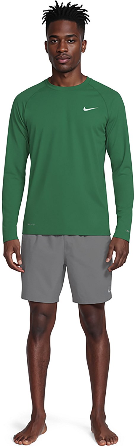 Nike Men's Essential Long Sleeve Hydroguard Rash Guard - view number 6