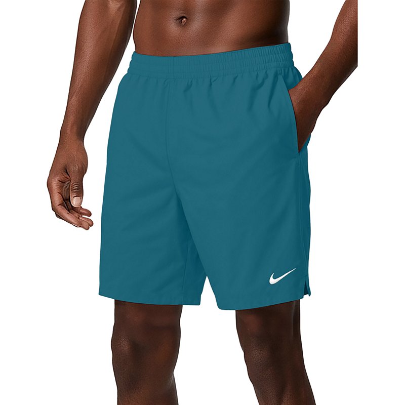 Nike Men's Breaker Essential 7" Lined Volley Swim Trunks, Medium, Green Abyss