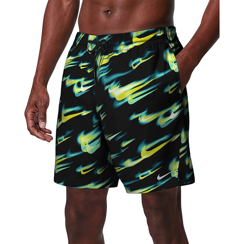 Nike Men's Breaker 7" Brief Lined Volley Swim Trunks, XXL, Volt