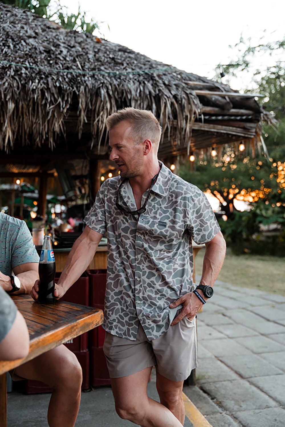 BURLEBO Men's Performance Button-Up Short Sleeve Shirt                                                                           - view number 7