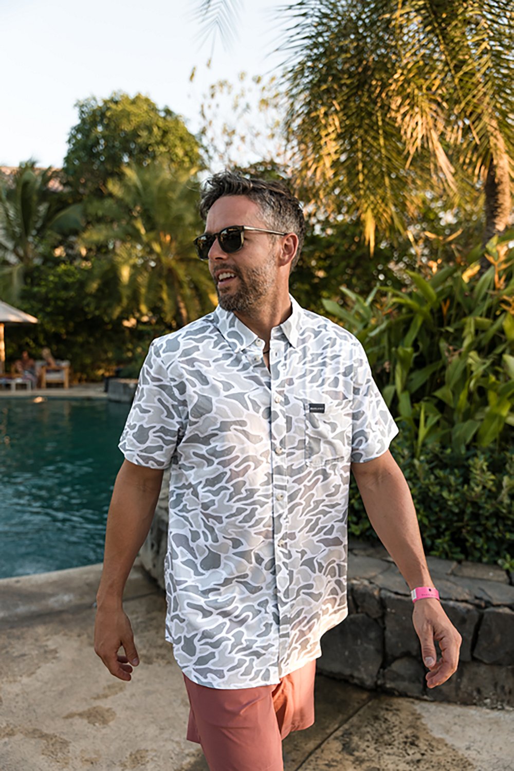 BURLEBO Men's Performance Button-Up Short Sleeve Shirt                                                                           - view number 6