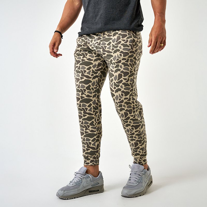 BURLEBO Fleece Joggers - Classic Deer Camo