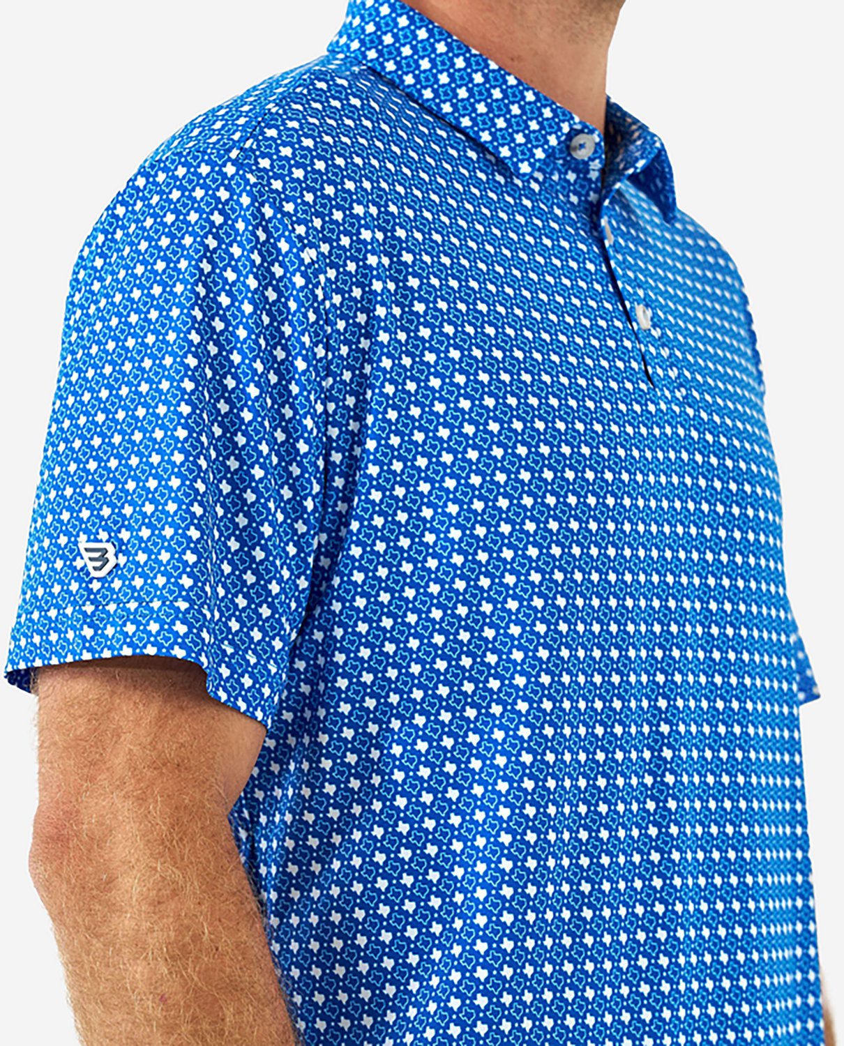BURLEBO Men's Texas Pride Performance Polo Shirt - view number 4