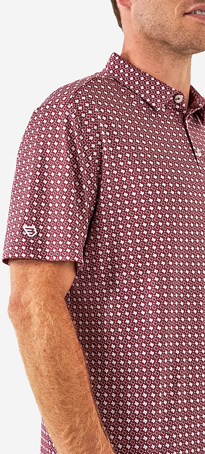 BURLEBO Men's Texas Pride Performance Polo Shirt - view number 4
