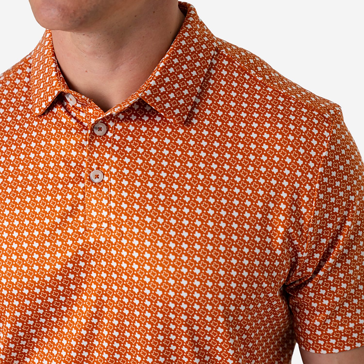 BURLEBO Men's Texas Pride Performance Polo Shirt - view number 5