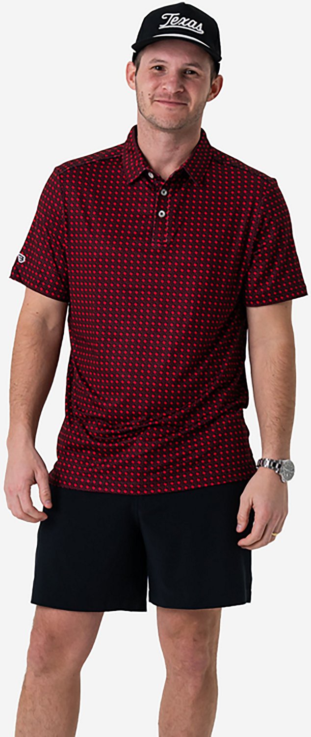 BURLEBO Men's Texas Pride Performance Polo Shirt - view number 3