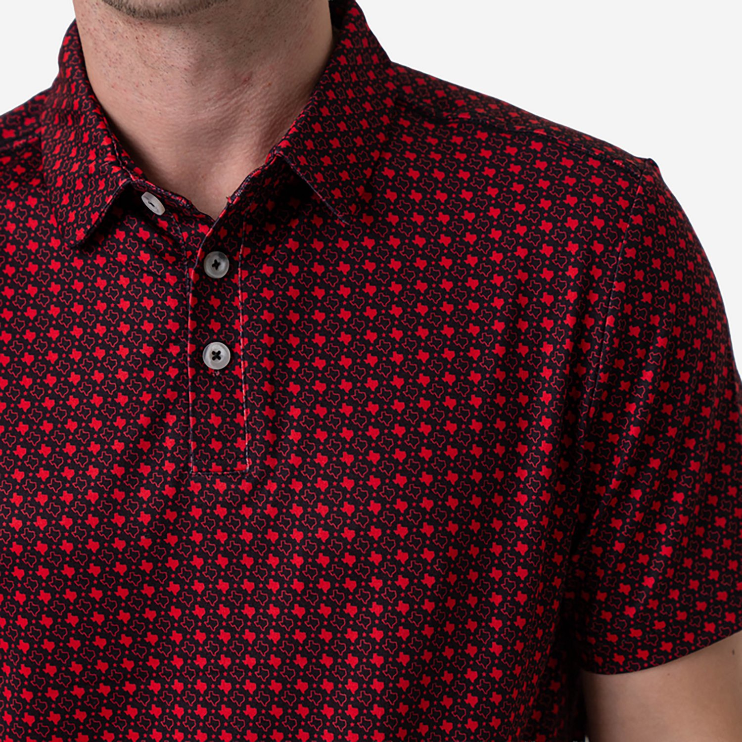 BURLEBO Men's Texas Pride Performance Polo Shirt - view number 4