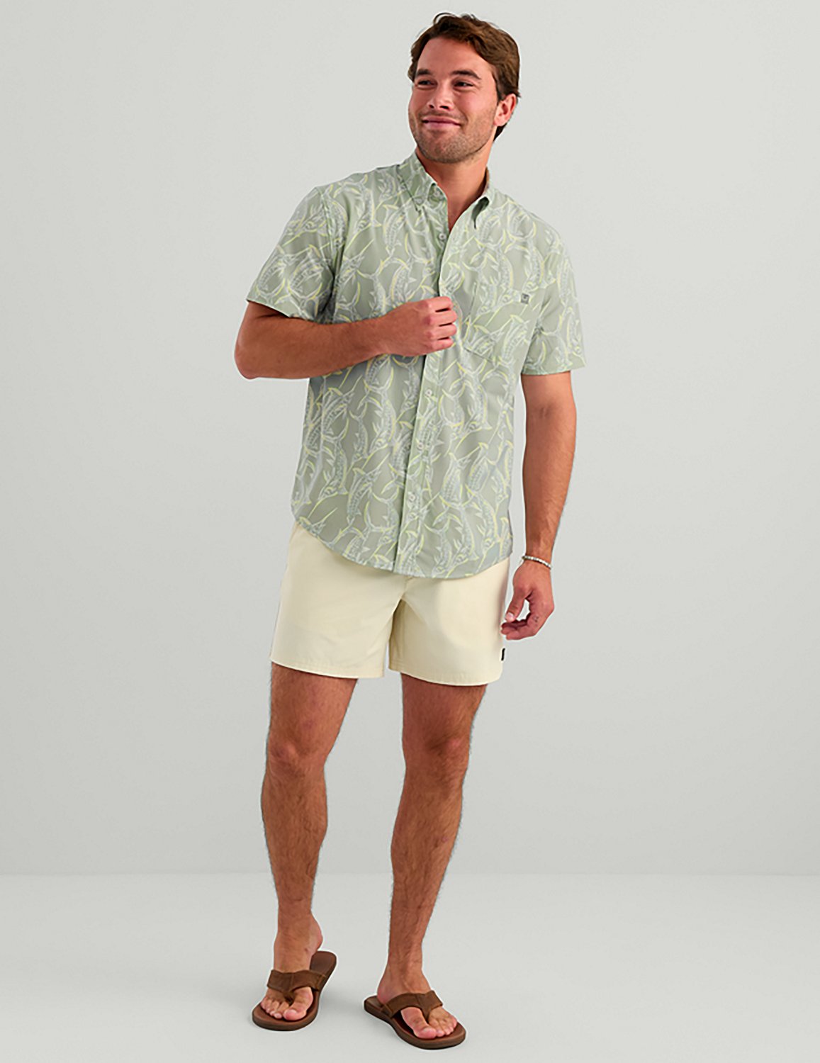 HUK Men's Kona Short Sleeve PRINT Shirt - view number 5
