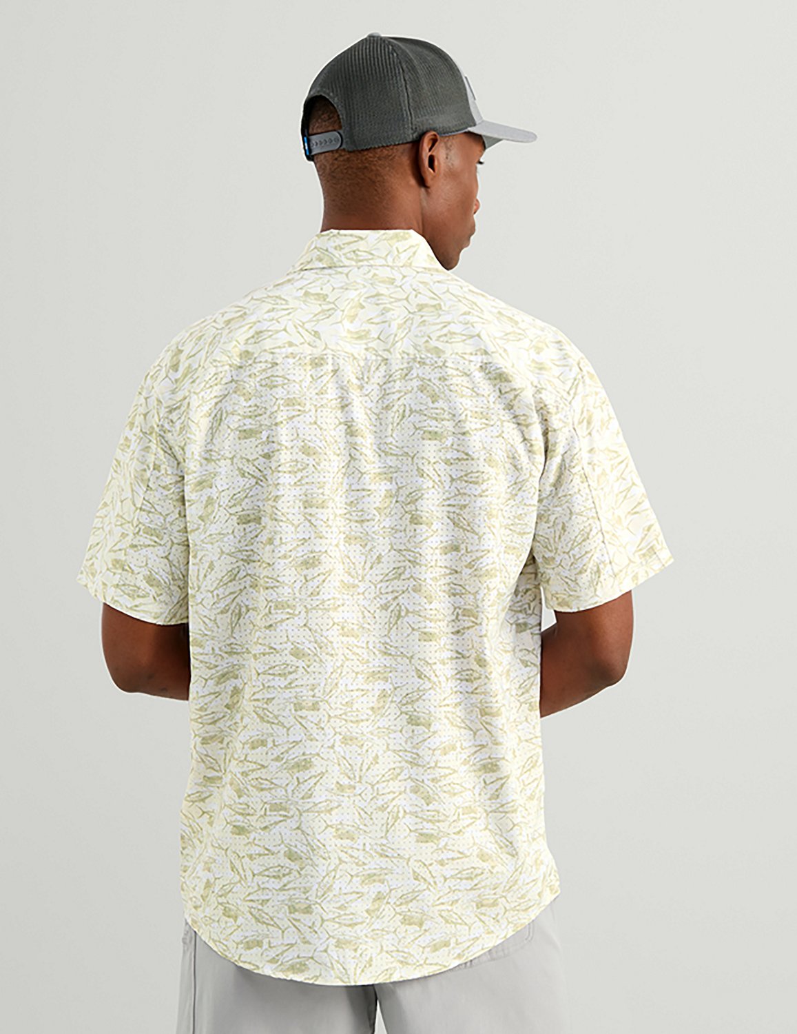 Huk Men's Tide Point KC Scott© Printed Short Sleeve Button-Down Shirt - view number 2