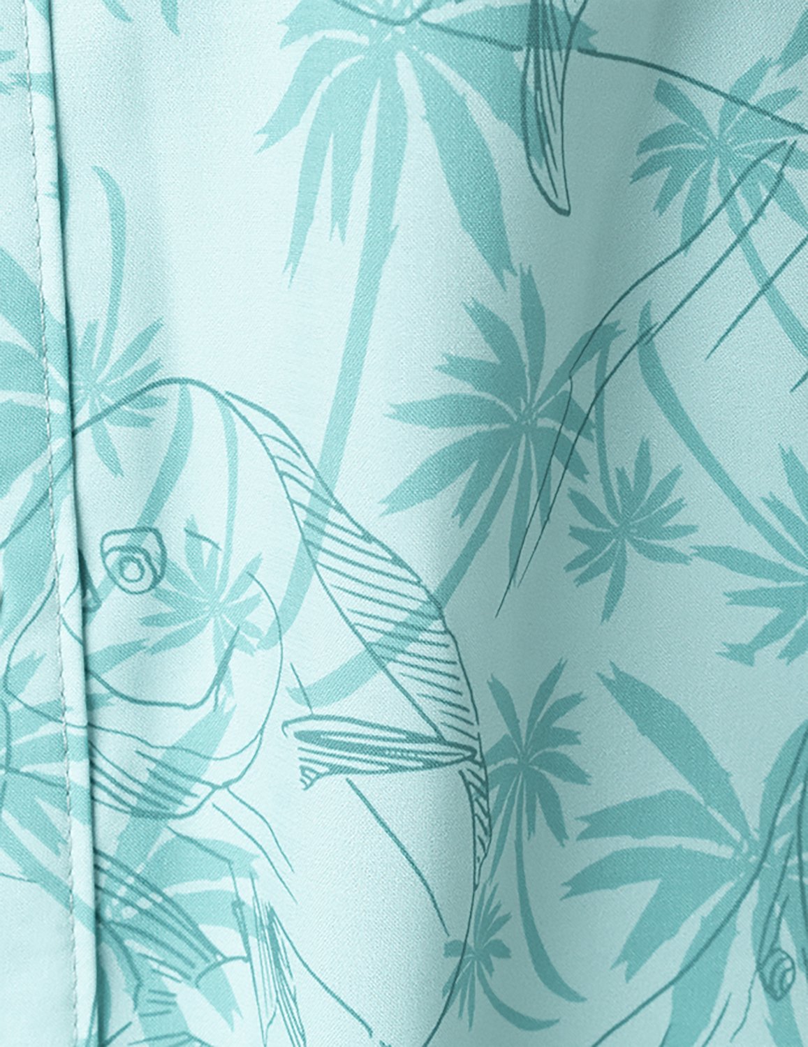 Huk Men's Tide Point KC Scott© Printed Short Sleeve Button-Down Shirt