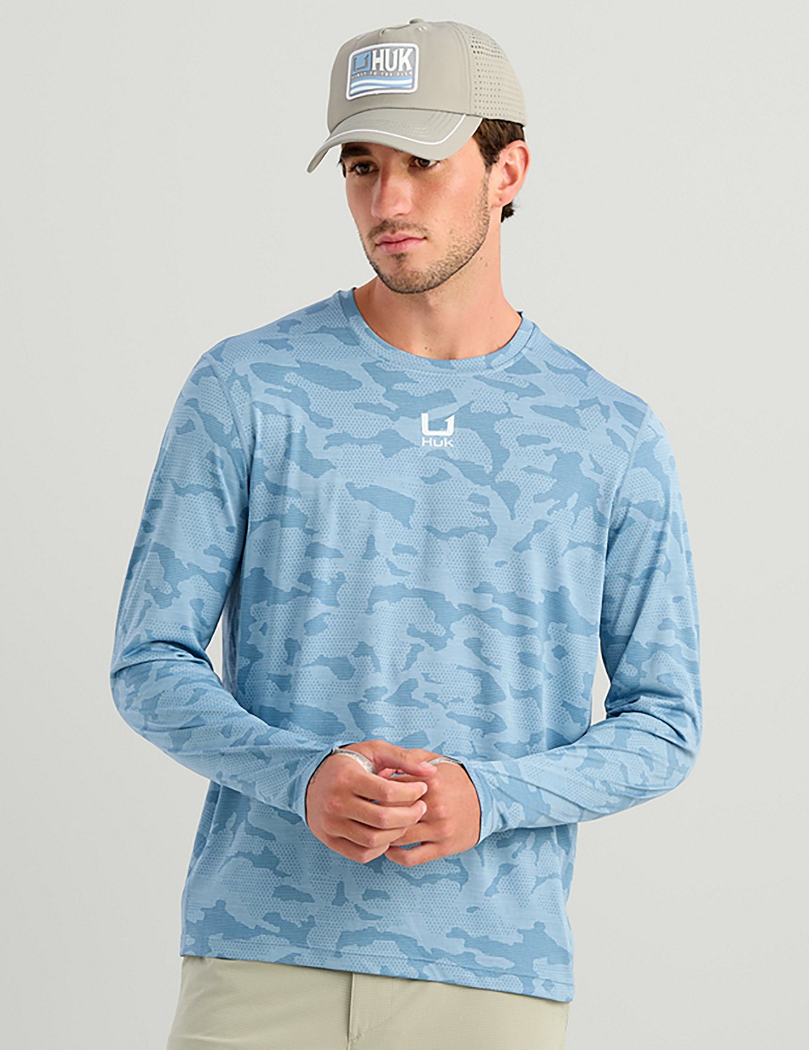 Huk Men's Andros Long Sleeve Crew Shirt