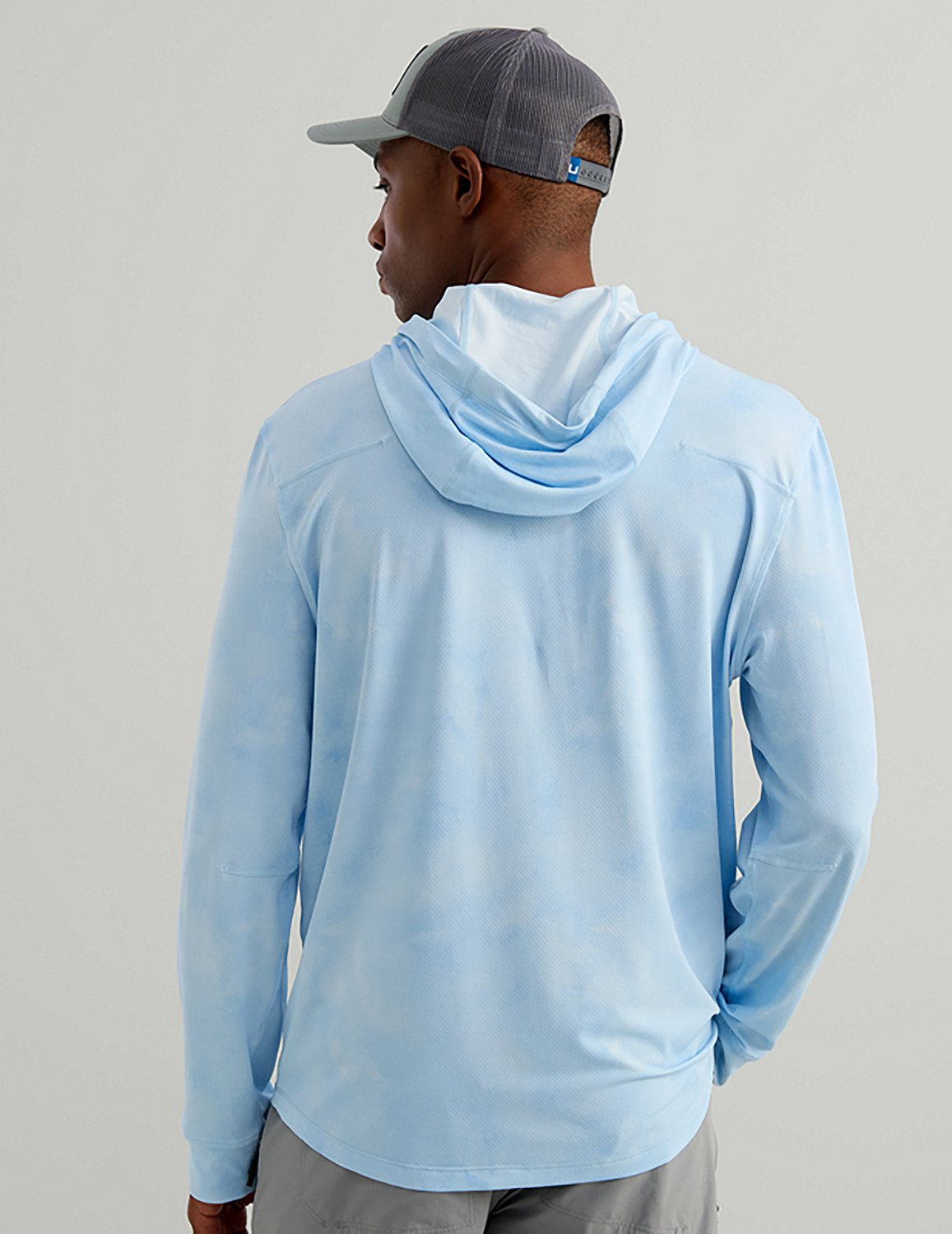 Huk Men's Watershed Printed Hooded Long Sleeve Shirt