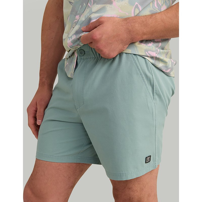 Huk Men's Shoreside Solid Shorts 6 in