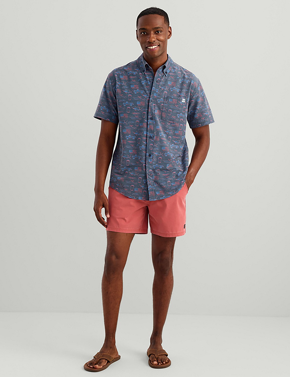 Huk Men's Shoreside Solid Shorts 6 in - view number 5