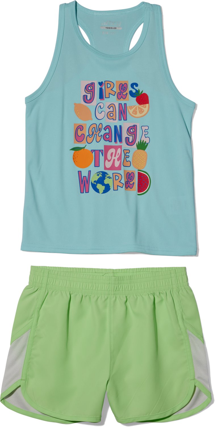 BCG Toddler Girls' Change the World Tank Short Set