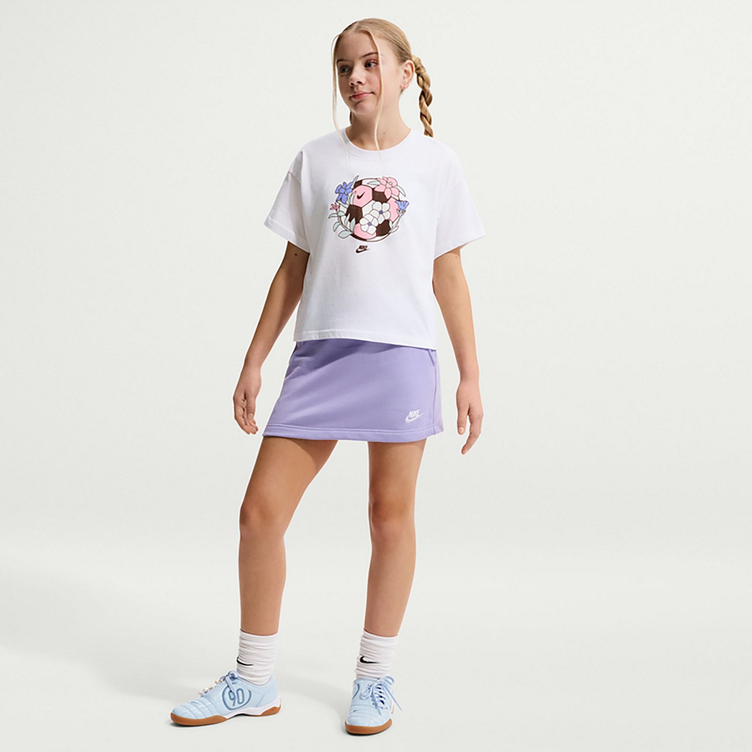 Nike Girls' Sportswear Essentials Soccer Boxy T-shirt - view number 2