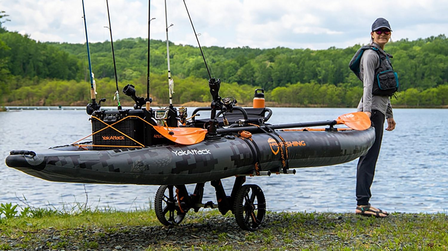 YakAttack RotoGrip Phone Holder with 1 in. Screwball Track Mount