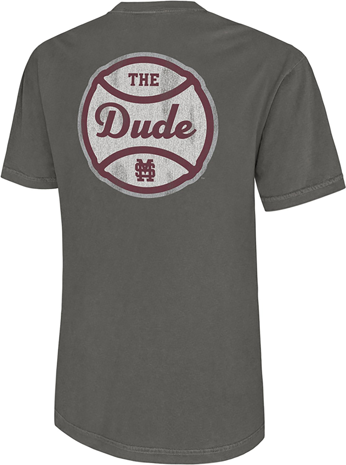 The Victory Men's Mississippi State University The Dude Baseball Comfort Colors Graphic T-shirt - view number 3