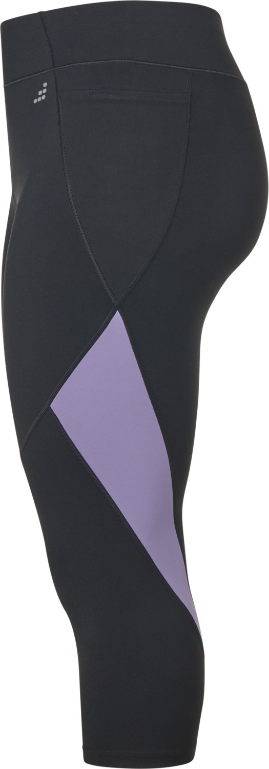 BCG Women's Plus Mid Rise Color Block Crop Leggings - view number 3