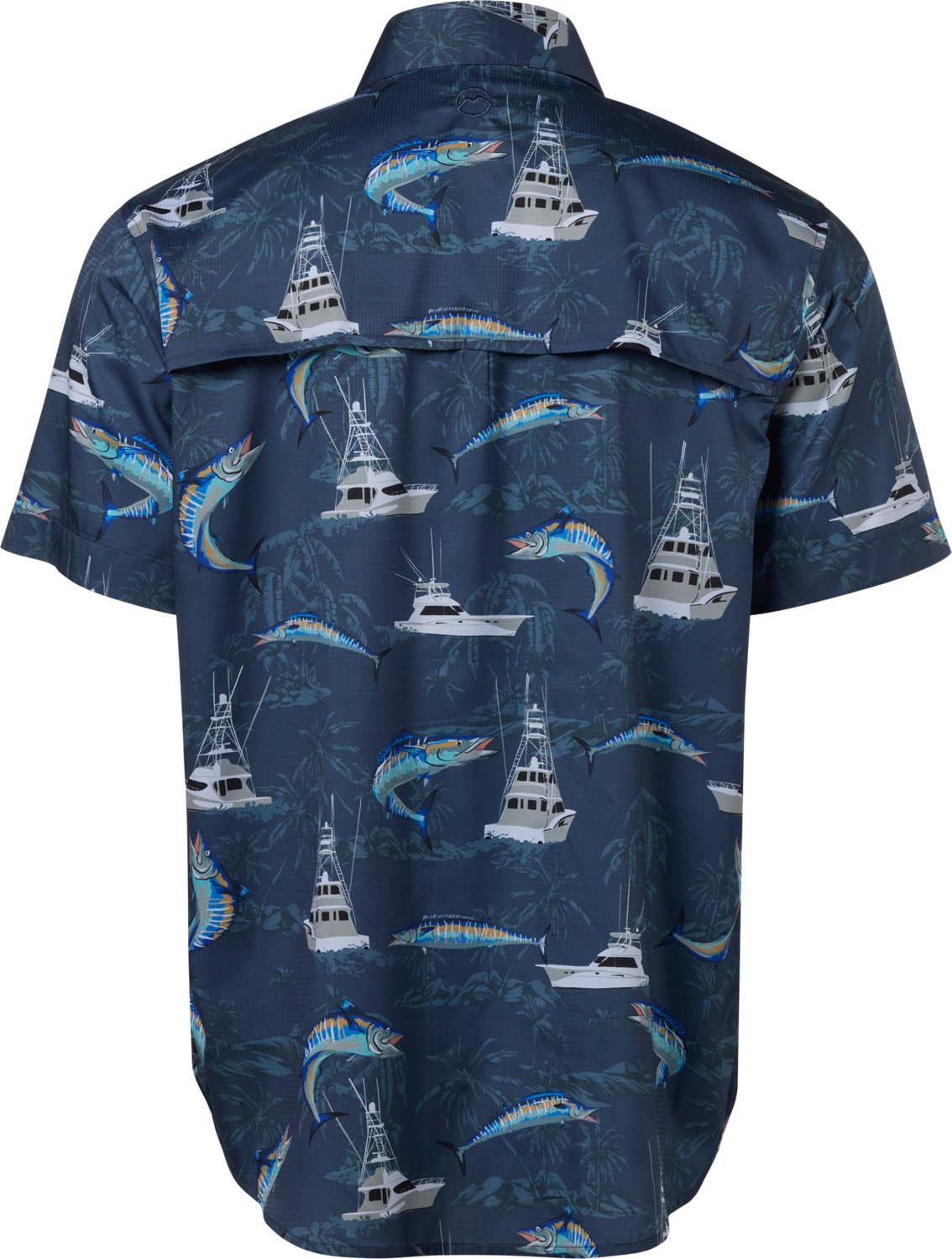 Magellan Outdoors Men's Caddo Lake Print Short Sleeve Fishing Shirt - view number 2