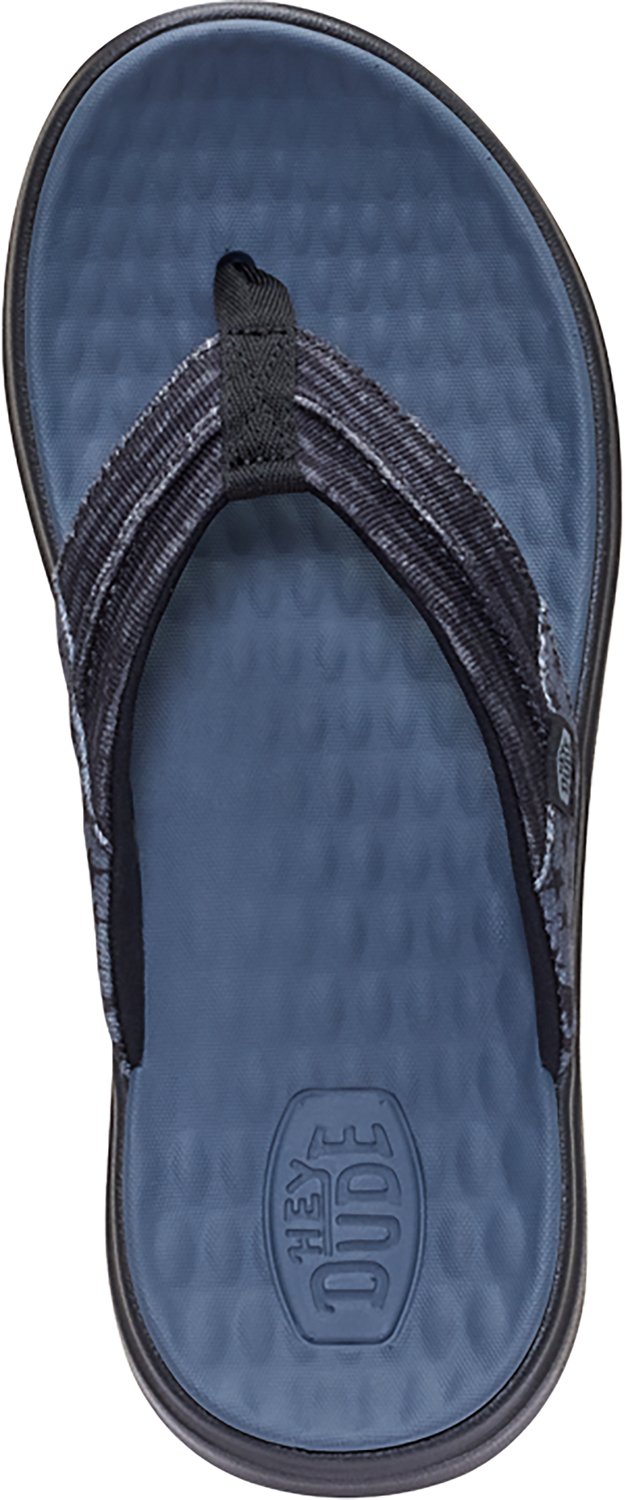 HEYDUDE Men's Finn Flip Americana Navy Flip Flops